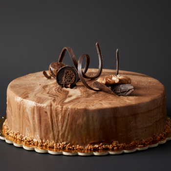 עוגת ויטרינה פרלינה - שיש